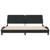 vidaXL Cadre de lit sans matelas noir 200x200 cm velours