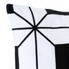 vidaXL Coussins imprimés lot de 2 Noir et blanc 40x40 cm Coton