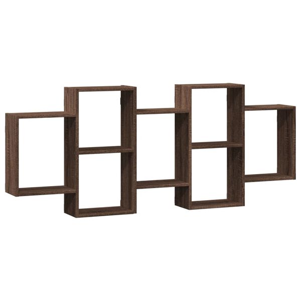 vidaXL Étagère murale chêne marron 159x18x65 cm bois d'ingénierie