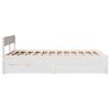 vidaXL Cadre de lit sans matelas blanc 140x200 cm bois de pin massif