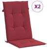vidaXL Chaises de jardin inclinables lot de 2 et coussins teck massif