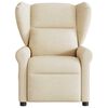 vidaXL Fauteuil de massage inclinable Cr&egrave;me Tissu