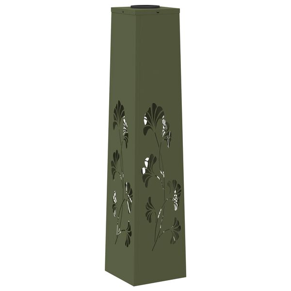 vidaXL Lumi&egrave;re de chemin LED solaire 2 pcs Vert olive