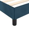 vidaXL Cadre de lit sans matelas bleu fonc&eacute; 90x200 cm velours
