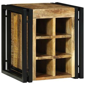 vidaXL &Eacute;tag&egrave;re &agrave; vin 35 x 35 x 39 cm Bois de mangue massif