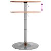 vidaXL Table de bar Ø60x89,5 cm bois massif de hêtre
