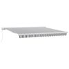 vidaXL Auvent r&eacute;tractable anthracite et blanc 4x3 m tissu et aluminium