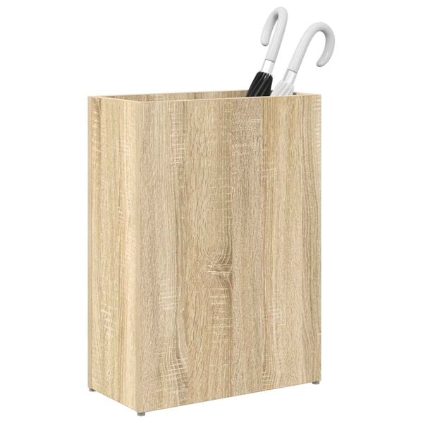 vidaXL Porte-parapluie avec rangement Ch&ecirc;ne Sonoma 40 x 20 x 55,5 cm