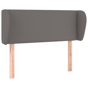 vidaXL T&ecirc;te de lit avec oreilles Gris 83x23x78/88 cm Similicuir