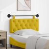 vidaXL T&ecirc;te de lit suspendue Jaune 110 x 55 x 7 cm Velours