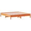 vidaXL Cadre de lit sans matelas cire marron 180x200cm bois pin massif
