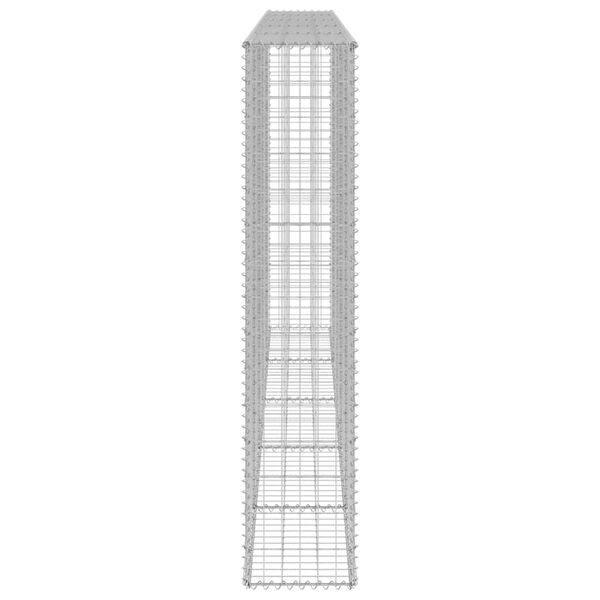 vidaXL Mur en gabion avec couvercles Acier galvanis&eacute; 300x30x150 cm