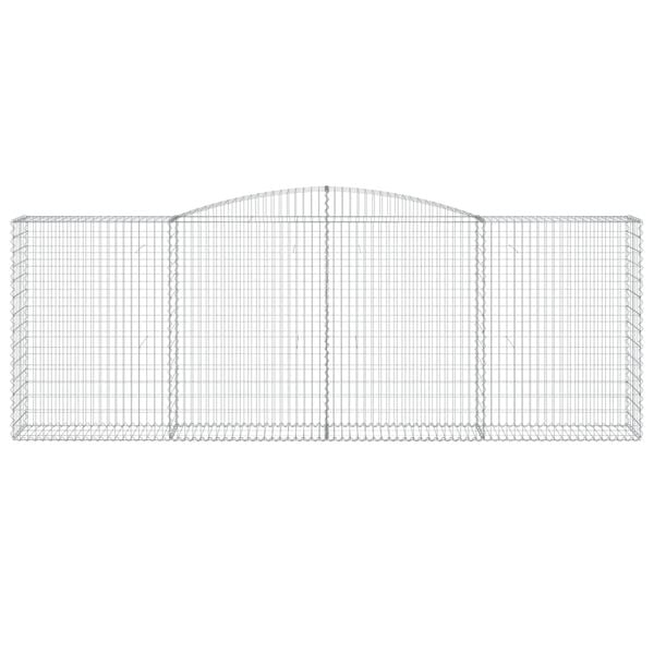 vidaXL Paniers à gabions arqués 5 pcs 400x50x140/160 cm Fer galvanisé