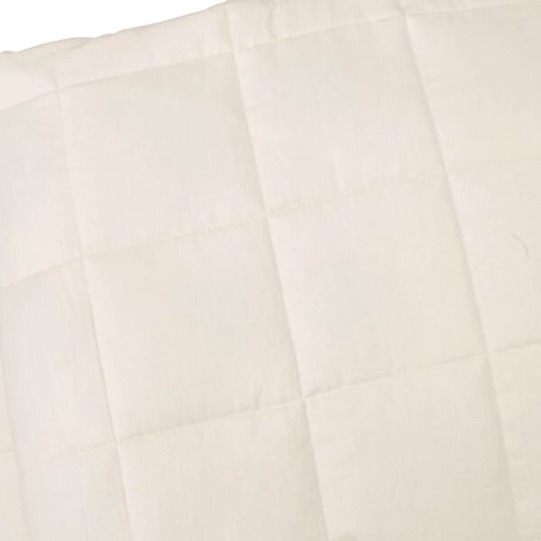 vidaXL Couverture lestée Crème clair 220x235 cm 11 kg Tissu