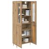 vidaXL Haut Armoire 2 pcs Ch&ecirc;ne artisanal Bois d'ing&eacute;nierie