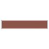 vidaXL Auvent lat&eacute;ral r&eacute;tractable de patio 117x600 cm Marron