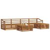 vidaXL Ensemble de canap&eacute;s d'ext&eacute;rieur 6 pcs Naturel