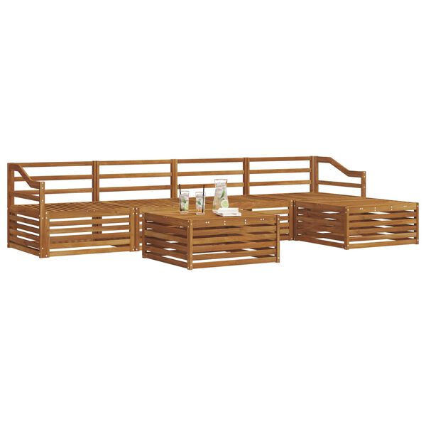 vidaXL Ensemble de canap&eacute;s d'ext&eacute;rieur 6 pcs Naturel