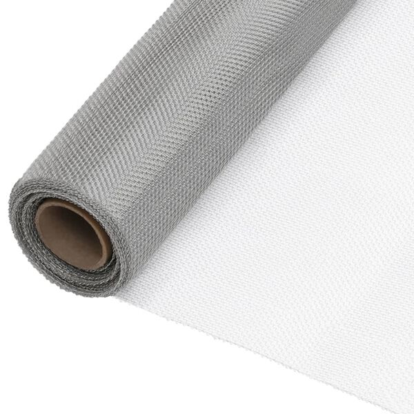 vidaXL Écran en treillis Acier inoxydable 80x1000 cm Argenté
