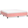 vidaXL Cadre de lit sans matelas rose 160x200 cm velours