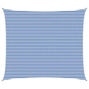 vidaXL Voile d'ombre Bleu et Blanc 6 x 7 m HDPE