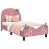 vidaXL Cadre de lit pour enfants avec t&ecirc;te de lit Rose 80 x 160 cm