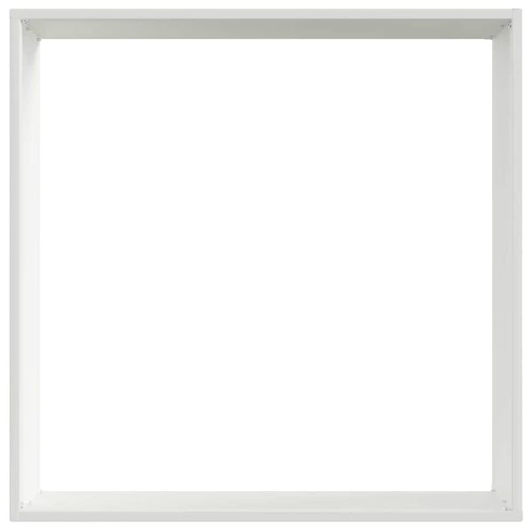 vidaXL Bordure de Pelouse Blanc 50 x 50 x 13 cm Acier