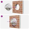 vidaXL Couvre-vent Air 8 pcs Argent 150 mm Acier inoxydable
