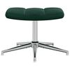 vidaXL Chaise de relaxation avec tabouret Vert fonc&eacute; Velours