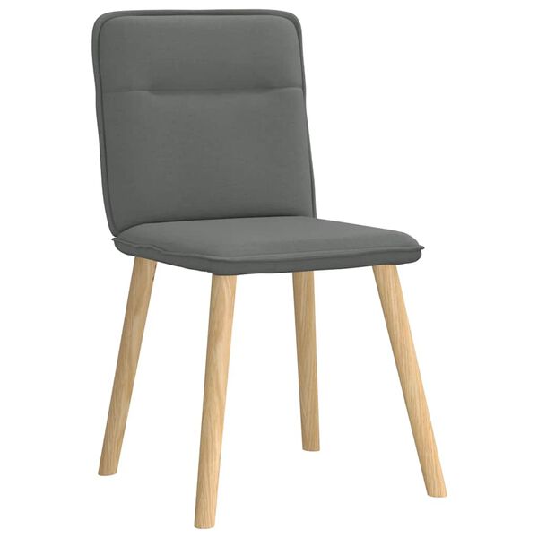 vidaXL Chaises &agrave; manger lot de 6 gris fonc&eacute; tissu