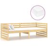 vidaXL Lit de repos avec matelas 90x200 cm Bois de pin massif