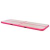 vidaXL Tapis gonflable de gymnastique avec pompe 400x100x10cm PVC Rose