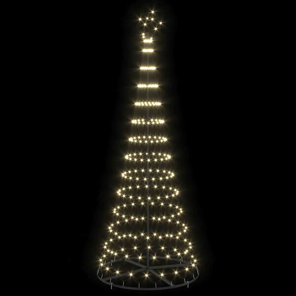 vidaXL Arbre de No&euml;l LED avec 295 LED Blanc chaud 250 cm M&eacute;tal