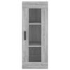 vidaXL Armoire murale sonoma gris 34,5x34x90 cm