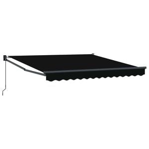 vidaXL Auvent manuel 3 x 2,5 m Noir 100 % polyester