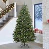 vidaXL Sapin de No&euml;l artificiel avec 300 LED Vert 270 cm PVC et m&eacute;tal