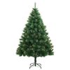 vidaXL Sapin de Noël artificiel à charnières avec support 210 cm