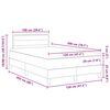 vidaXL Lit &agrave; ressorts avec matelas Gris fonc&eacute; 120 x 200 cm tissu