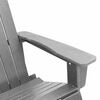 vidaXL Chaises Berçantes Adirondack 2 pcs Gris clair HDPE