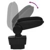 vidaXL Accoudoir de voiture noir 12x37x(31-48) cm ABS