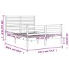 vidaXL Cadre de lit sans matelas 140x200 cm bois massif
