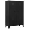 vidaXL Garde-robe industrielle noir 90x40x140 cm acier