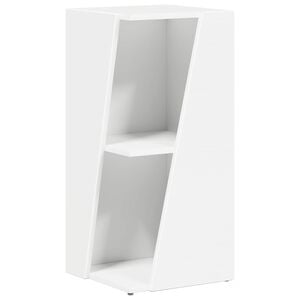 vidaXL &Eacute;tag&egrave;re lat&eacute;rale 33 x 32 x 70,5 cm Bois d'ing&eacute;nierie Blanc