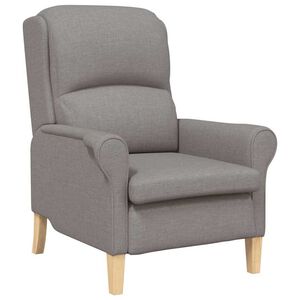 vidaXL fauteuil Taupe tissu