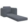 vidaXL Canap&eacute;-lit pliant Gris fonc&eacute; 98 x 71 x 83 cm Velours