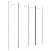 vidaXL Cloison de s&eacute;paration 4 panneaux Blanc 200x200 cm Tissu