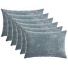 vidaXL Coussin HEERLEN 6 pi&egrave;ces Bleu clair Tissu Chenille