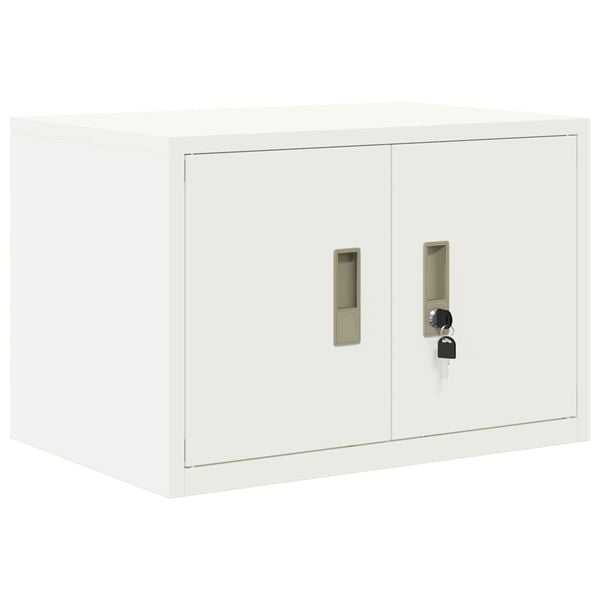 vidaXL Armoire de rangement Blanc 60 x 40 x 40 cm Acier