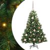vidaXL Sapin de No&euml;l artificiel avec 150 LED Vert 120 cm PE et PVC