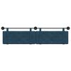 vidaXL T&ecirc;te de lit suspendue Bleu 210 x 55 x 5 cm Velours